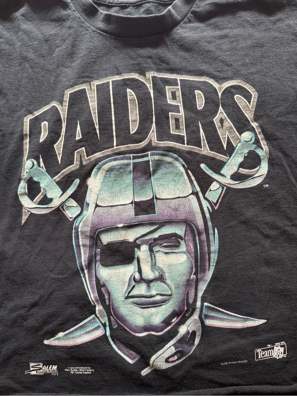 Raiders Black Graphic T-Shirt - Team NFL #vintage
